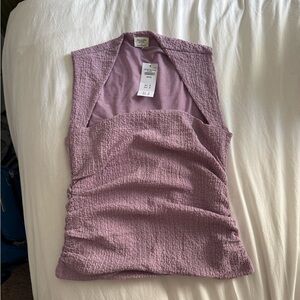 Abercrombie & Fitch Textured Tank Top - Lavender NWT